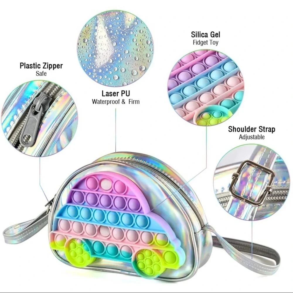 New Car Pop Fidget Purse Shoulder Bag Sensory Toy​